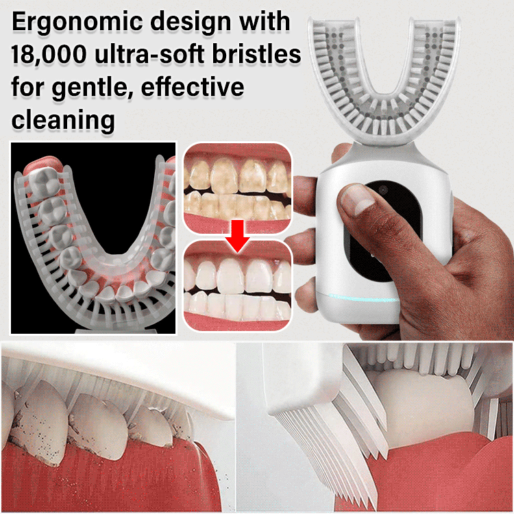 [Dentist development] 10-second fully automatic lazy U-shaped electric toothbrush