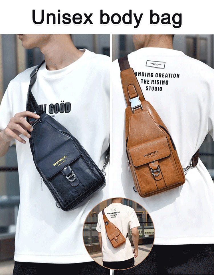 genuine leather  crossbody bag