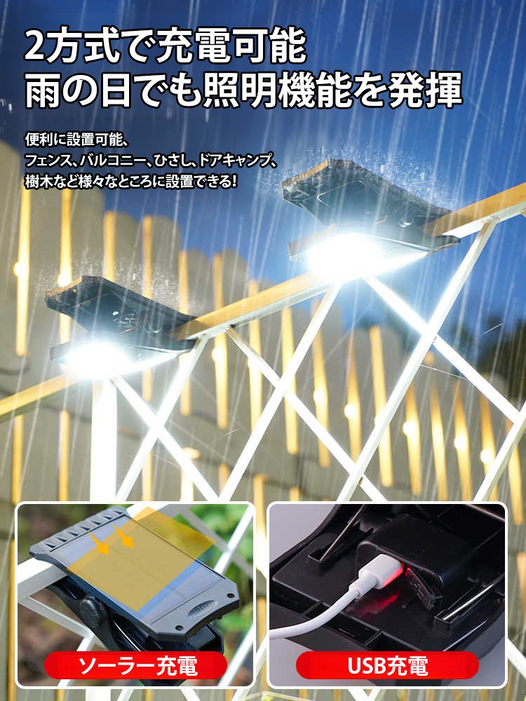 クリップ式ソーラーライト