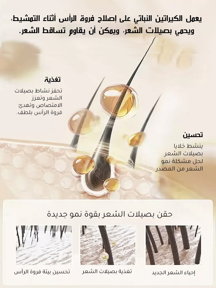 مشط العناية بالشعر المحمول ثنائي الأغراض ذو الأيونات السالبة