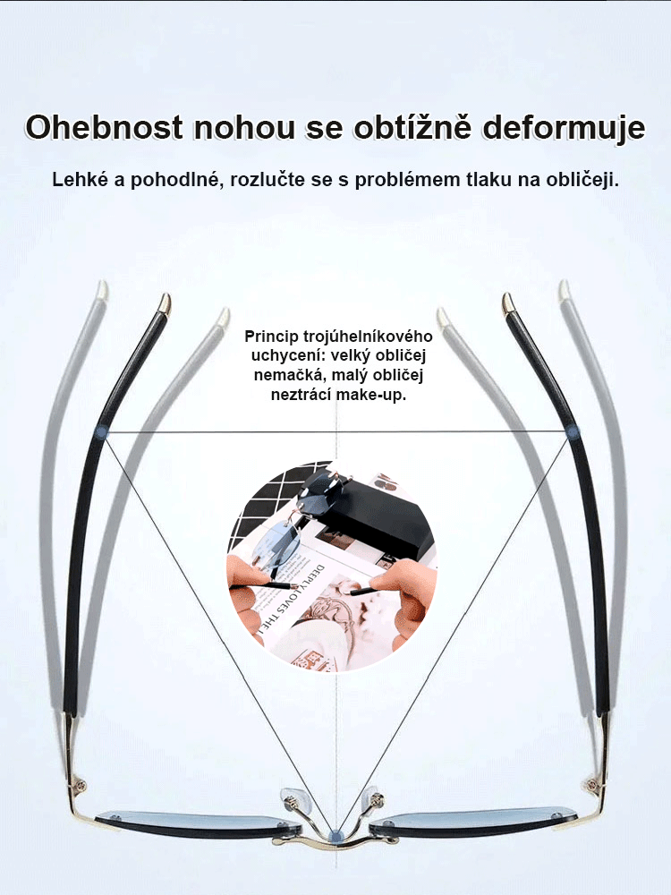 Chytré brýle s proměnlivým zoomem pro presbyopii