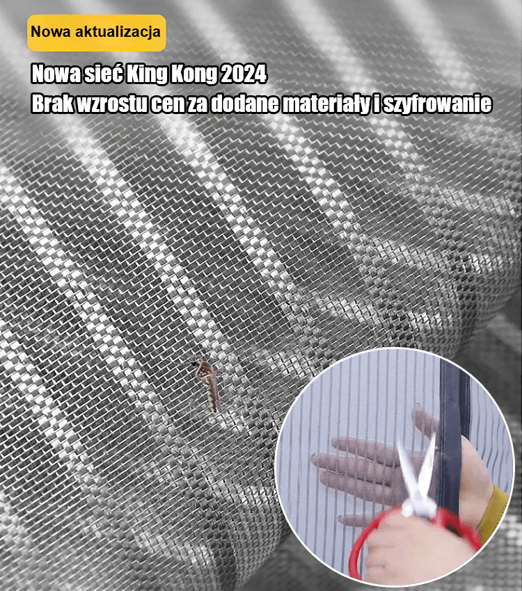 Letnia kurtyna magnetyczna przeciw komarom na rzep