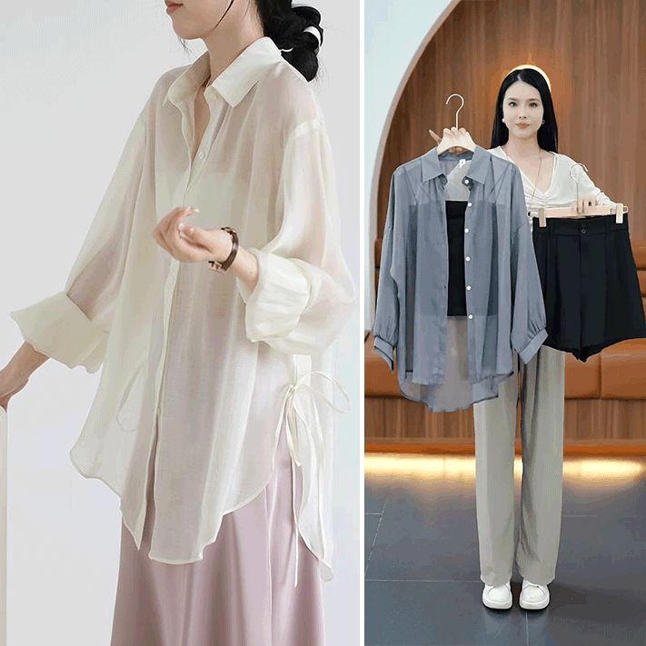 자외선 차단 얇은 셔츠