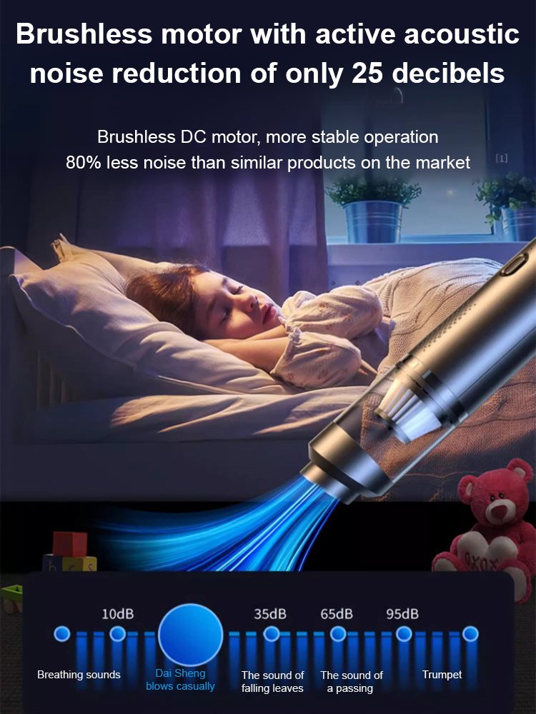 [Fanttik same style] Car wireless charging vacuum cleaner