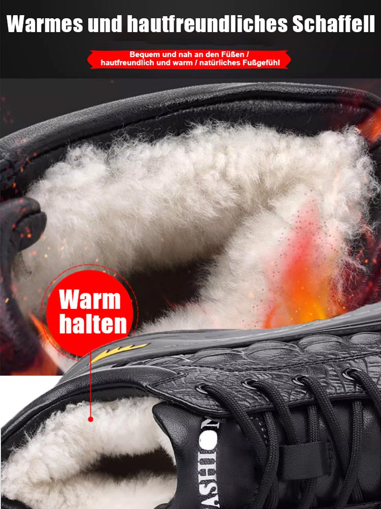 Krokodilmuster gefütterte Baumwollschuhe