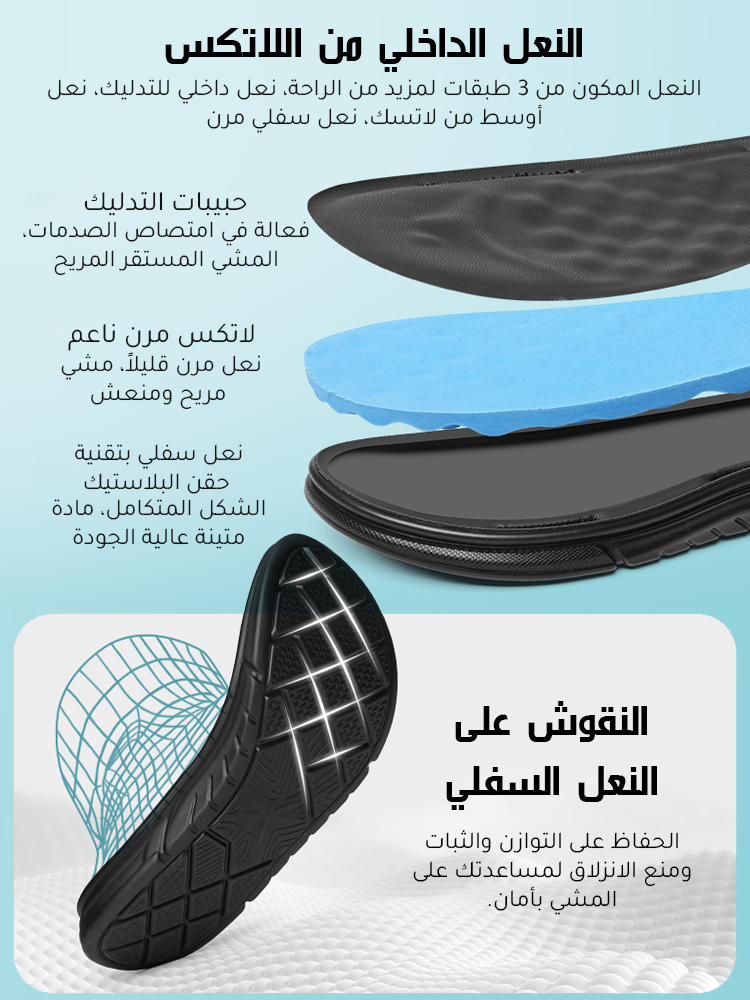 صندل شاطئ صيفي كاجوال جيد التهوية ومقاوم للماء والانزلاق للرجال