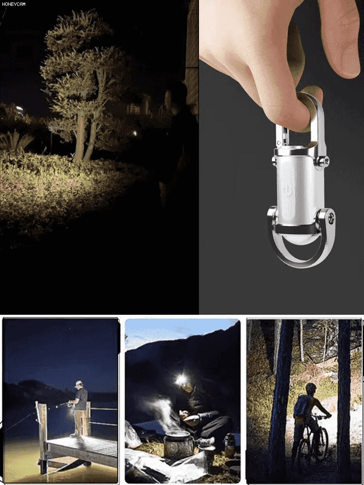 다기능 미니 키홀더 손전등