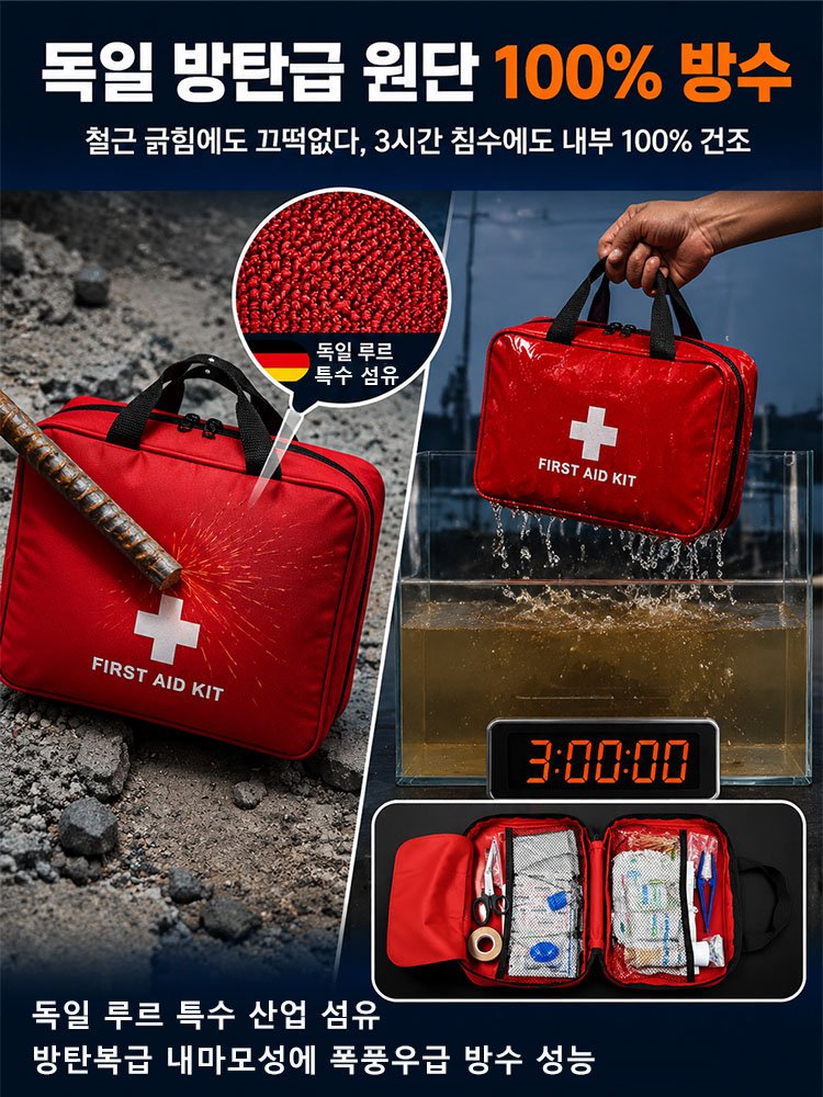 특수부대급 극강의 재난대비 생존 배낭 구급함