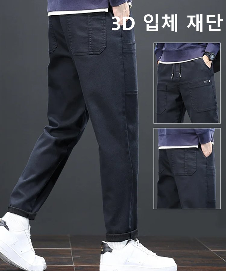 인기 6포켓 카고 남자 캐주얼 바지