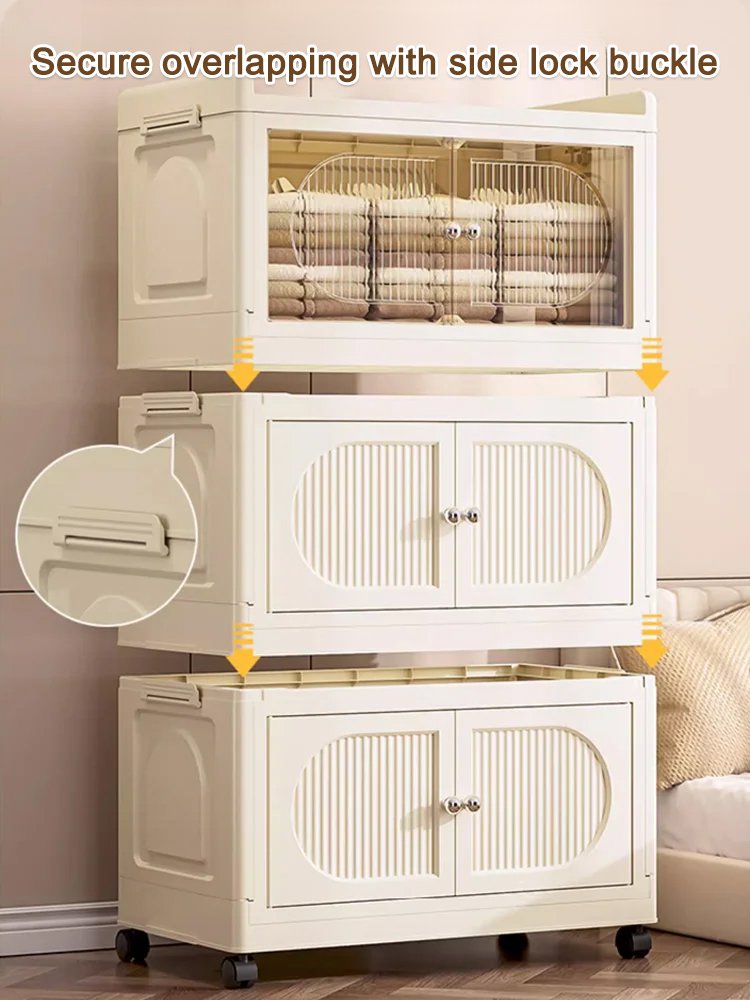 Free installation folding storage cabinet
