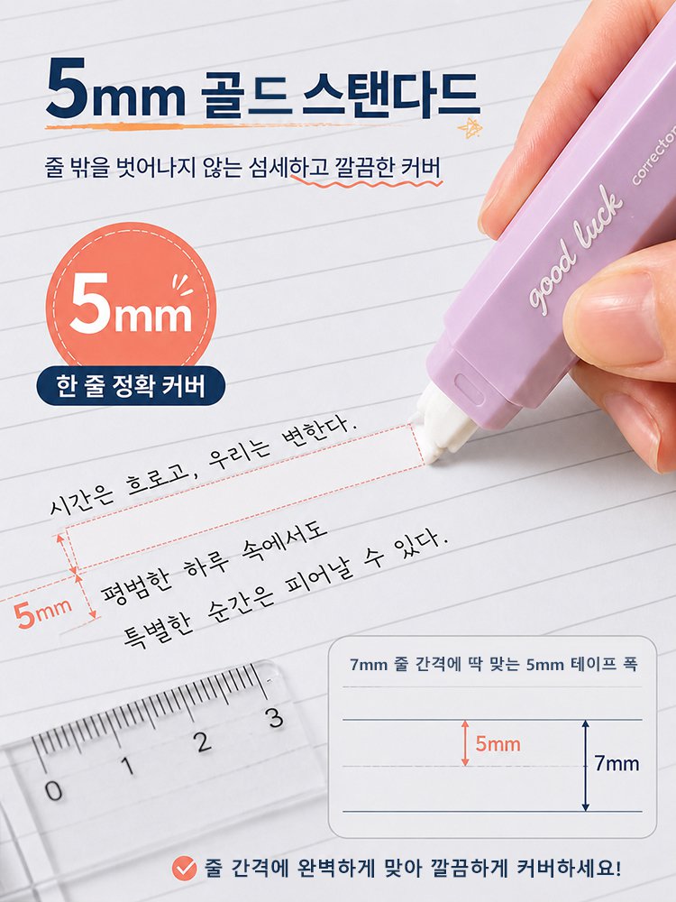 영롱한 파스텔 그라데이션 수정테이프