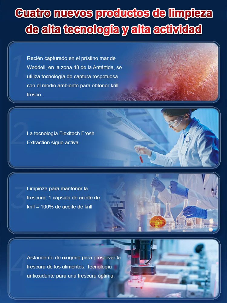 Gelatina de aceite de kril antártico al 99,99% para desobstrucción