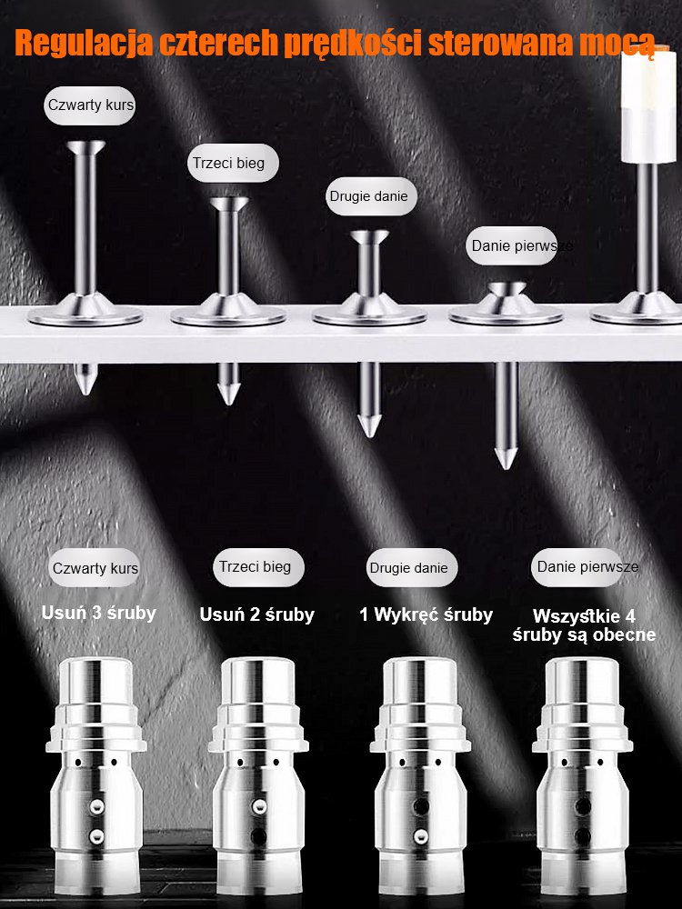 Ręczna gwoździarka z tłumikiem