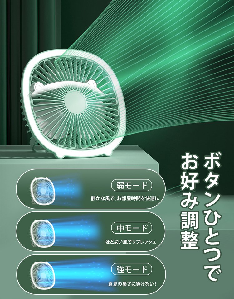 ライト付きファン