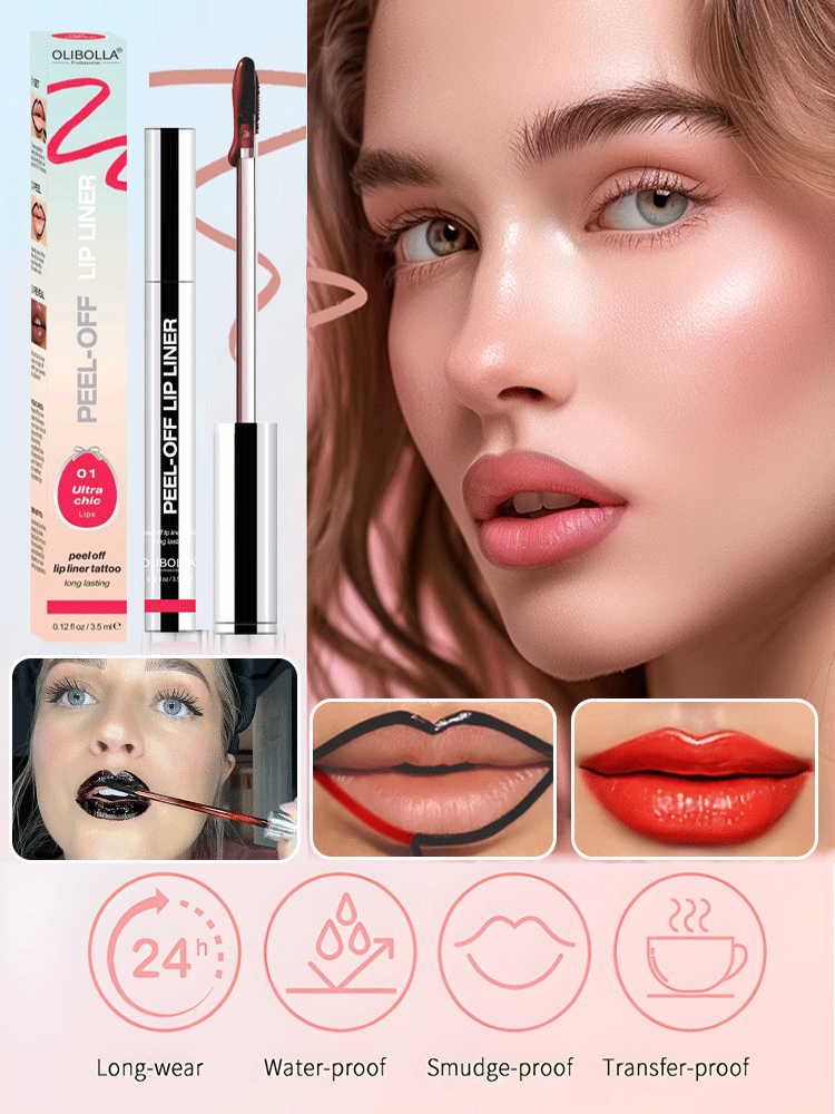 Peel- Off Lip Liner Lipstain Lasts all day