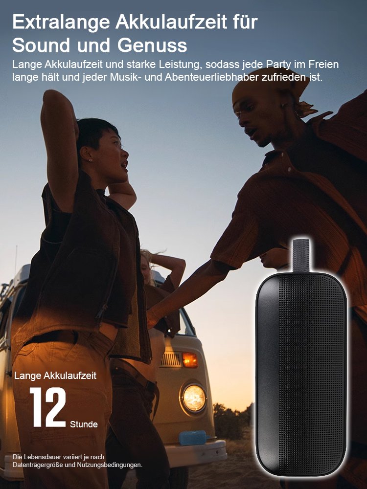 [Hervorragender Soundeffekt] Tragbarer Bluetooth-Lautsprecher von Xiaojudan