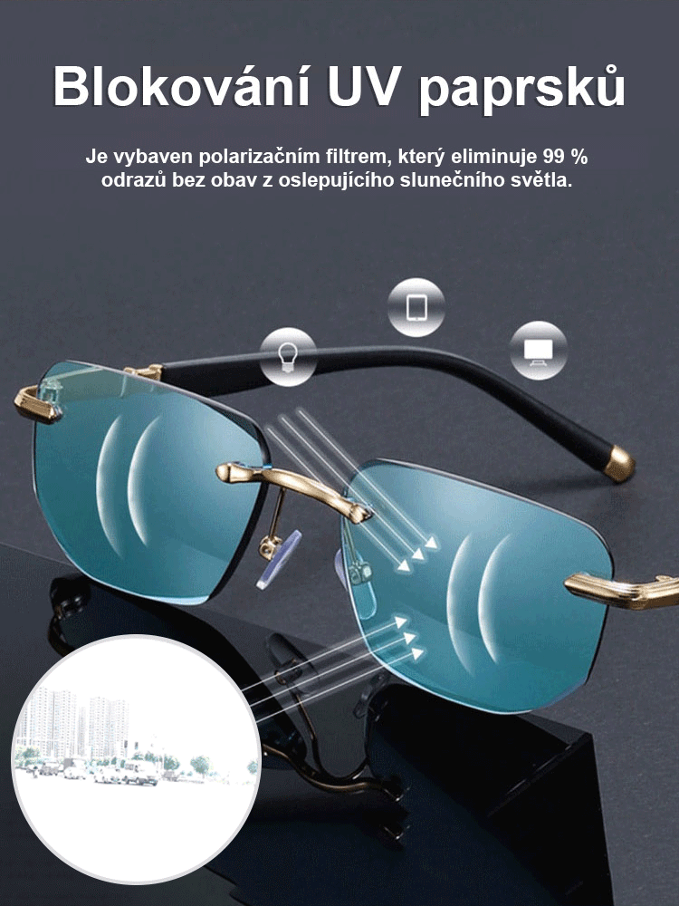 Chytré brýle s proměnlivým zoomem pro presbyopii