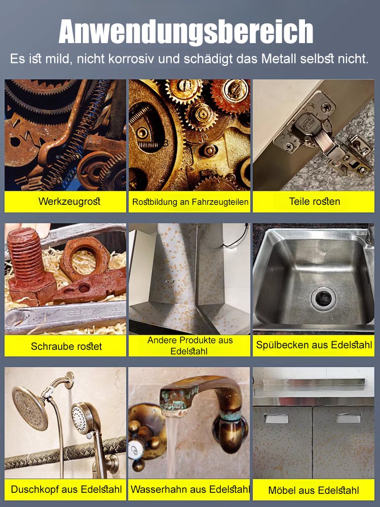 【✨️Rapid Rust Remover】Powerful Steel Rust Remover❤️3-Sekunden-Rostentfernung|Geruchsneutral