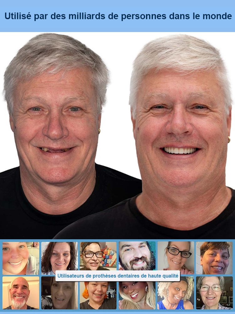 Ensemble prothétique confortable pour un soutien facial optimal, recommandé par les experts