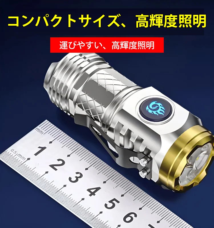 ミニサイズ高強度懐中電灯