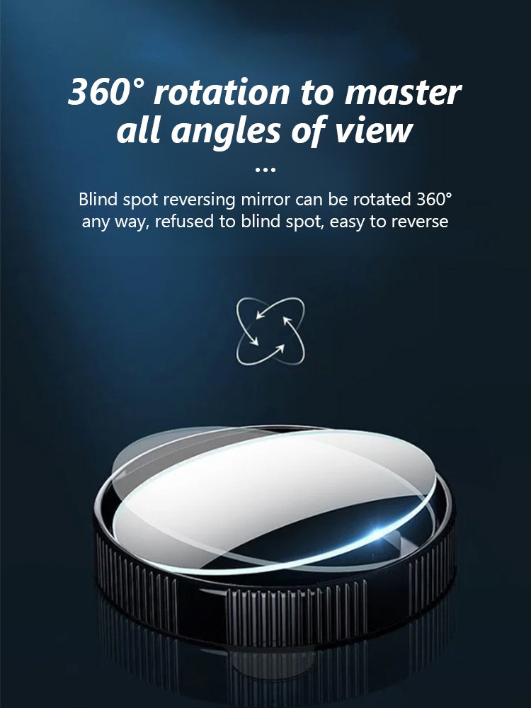 [Adsorb at will without falling off] Nano vacuum suction cup reversing small round mirror