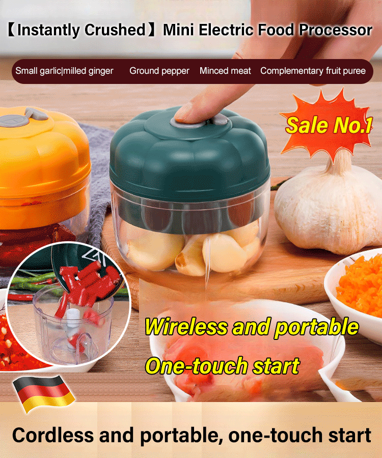  【One-Second Shatter】Electric Food Processor