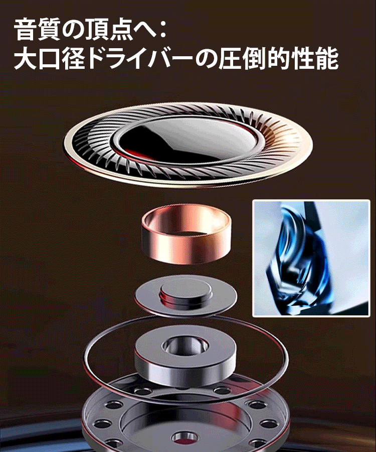 ワイヤレスイヤホン