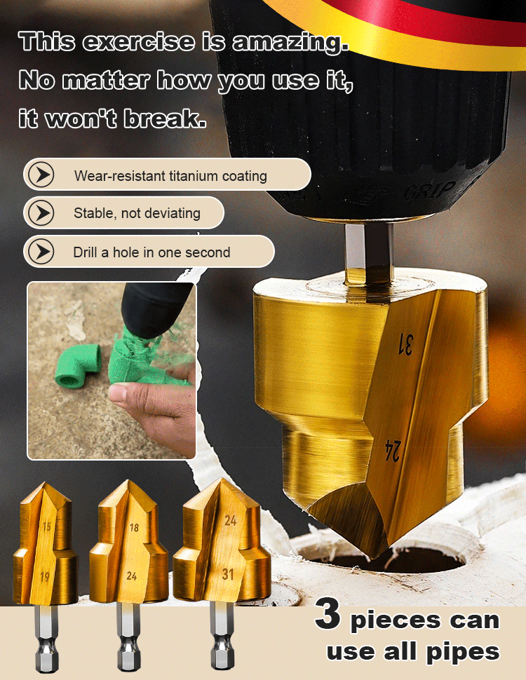  German PPR step drill bit