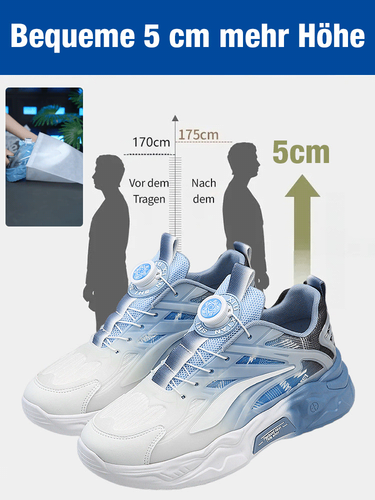 Stoßdämpfende Turnschuhe mit Drehschnalle