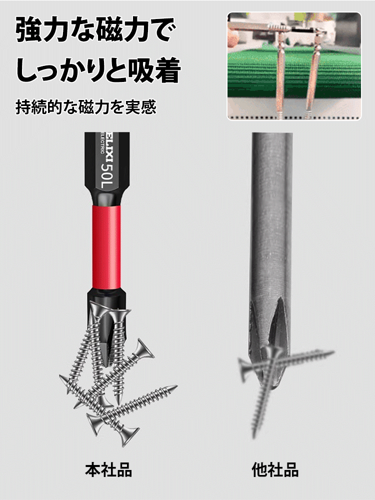 耐衝撃滑り止めビット