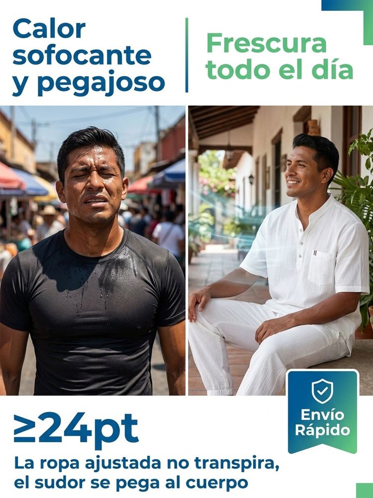 Conjunto de manga corta transpirable y absorbente de sudor para tallas grandes de verano