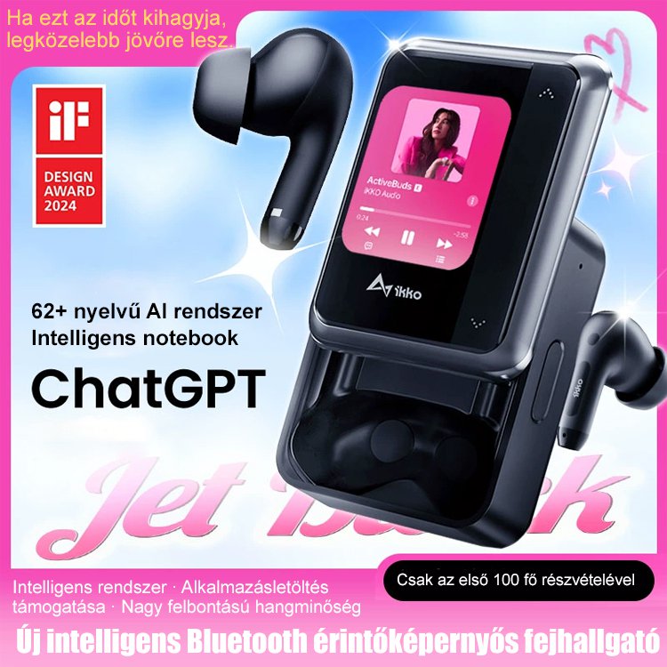Új érintőképernyős Bluetooth fülhallgató