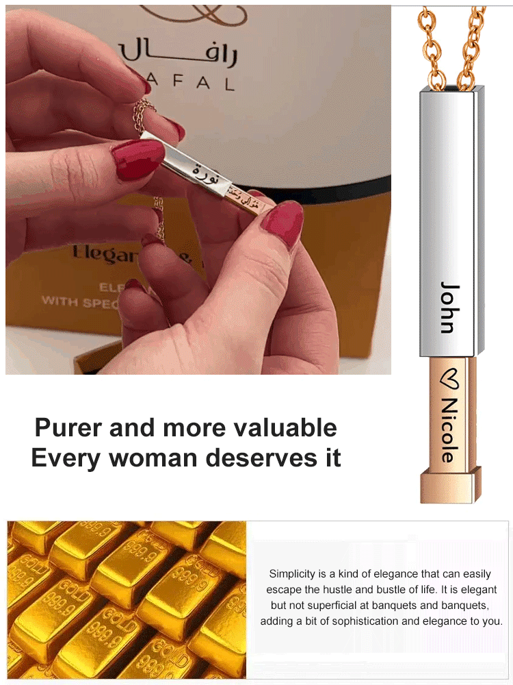 Customized model DIY  pull-out necklace