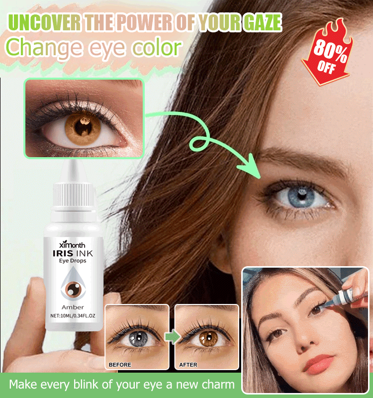Colored eye care solution