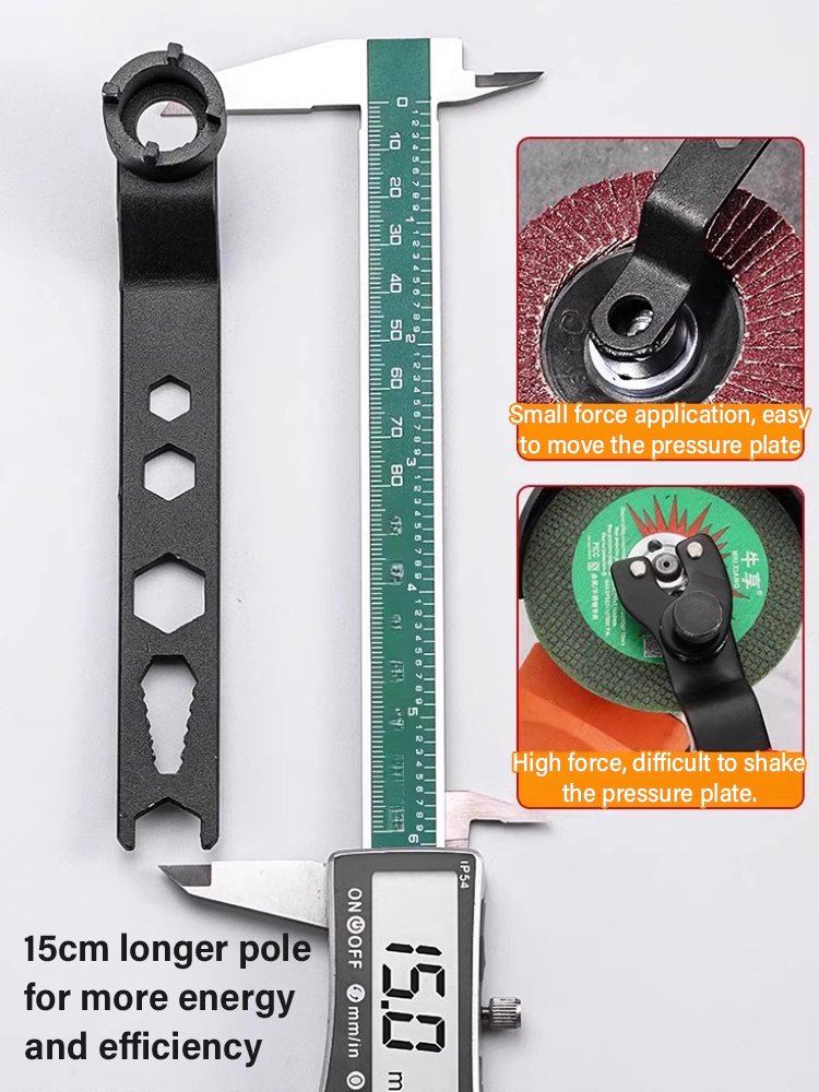 Multifunctional four-claw angle grinder wrench