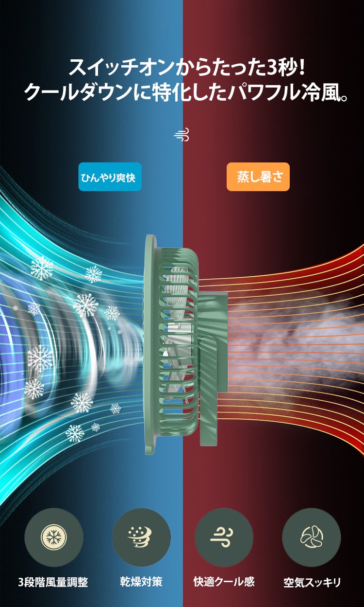 静音運転中のファン