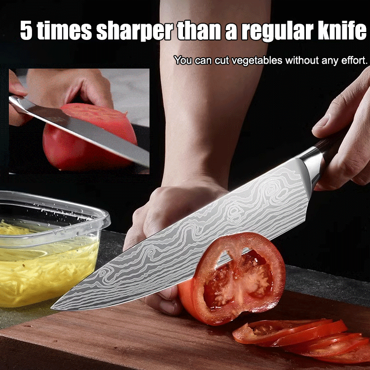 Damascus Chef's Santoku Knife