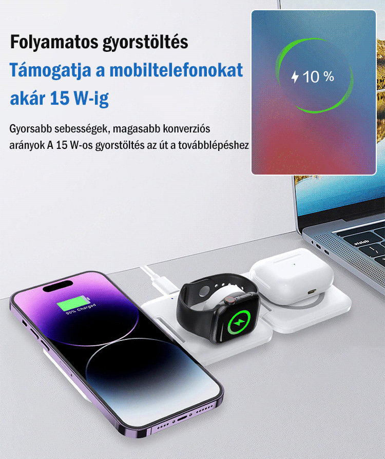 A mágneses vezeték nélküli töltő állvány