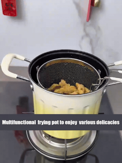 Gradient color large-capacity fryer with filter