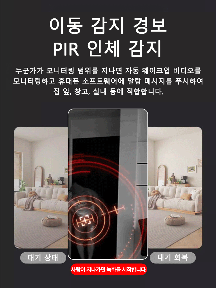 【미국의 최신 테크놀로지】스마트 고화질 초소형 나이트 비전 카메라! 가정, 사무실, 차량 등 원하는 곳 어디든 감쪽같이 설치 가능. 