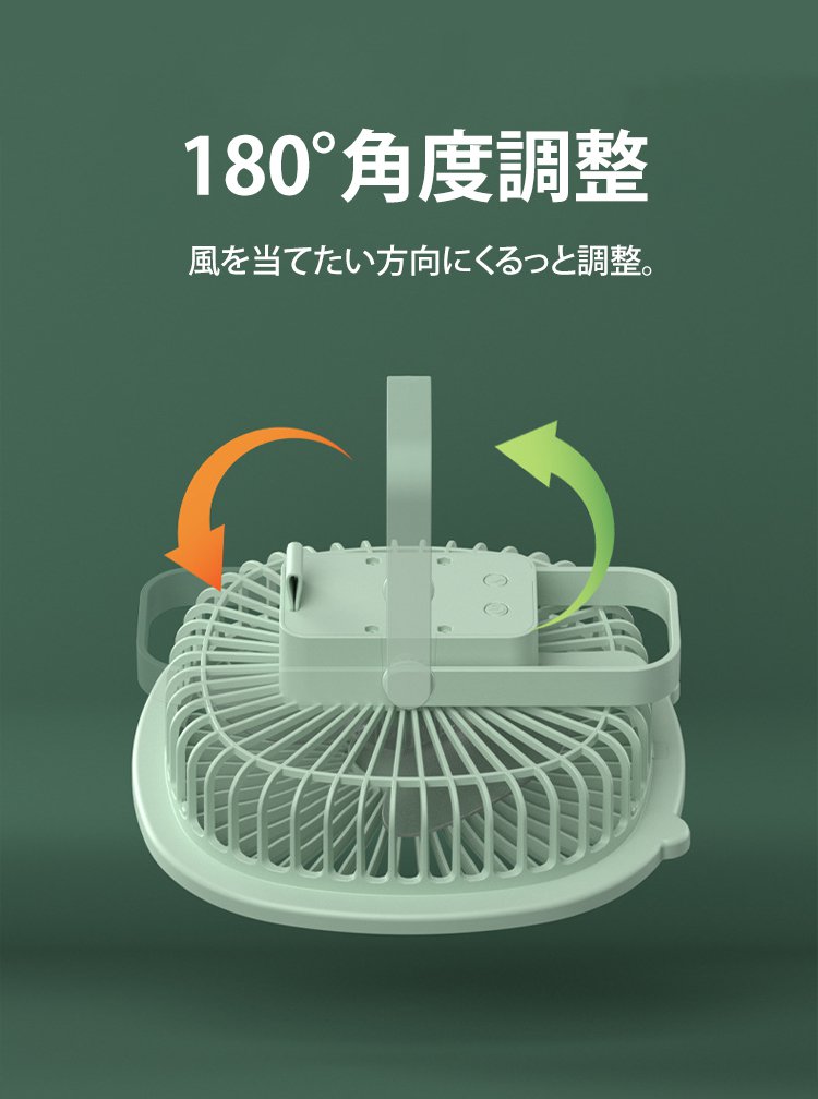 ファンとLEDライトの操作ボタン