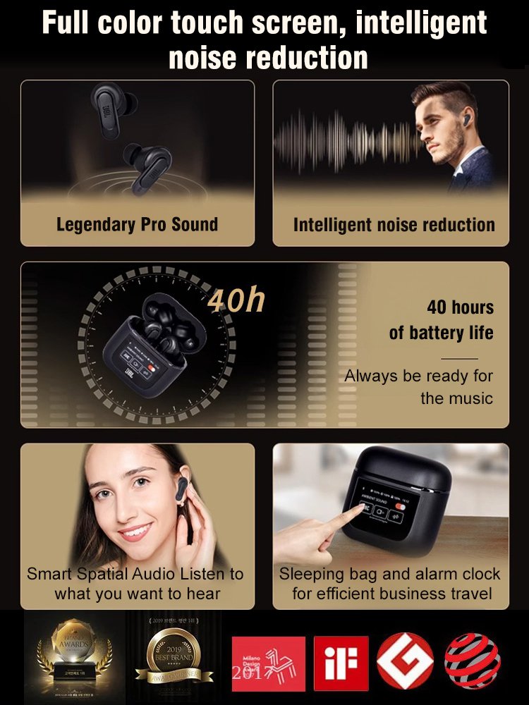 Full intelligent color screen  Bluetooth headset