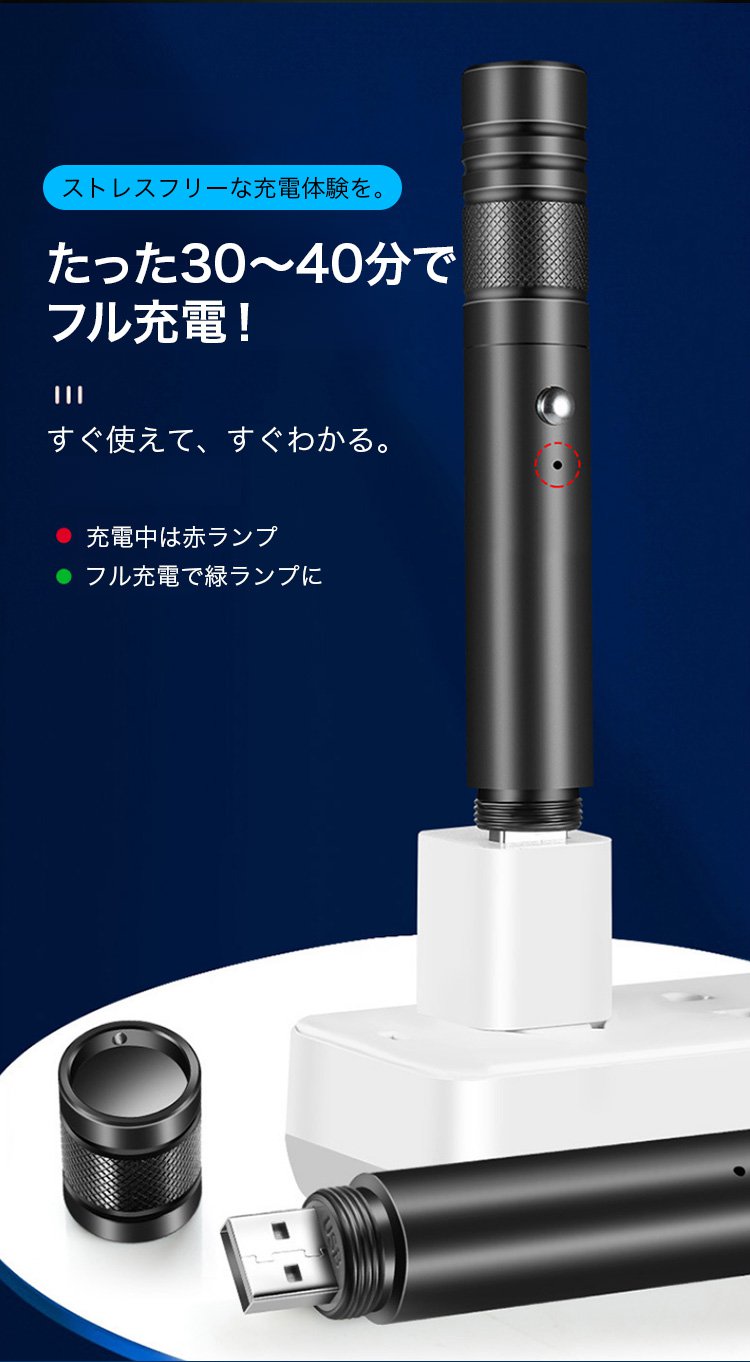 授業中に活躍する充電式レーザーポインター