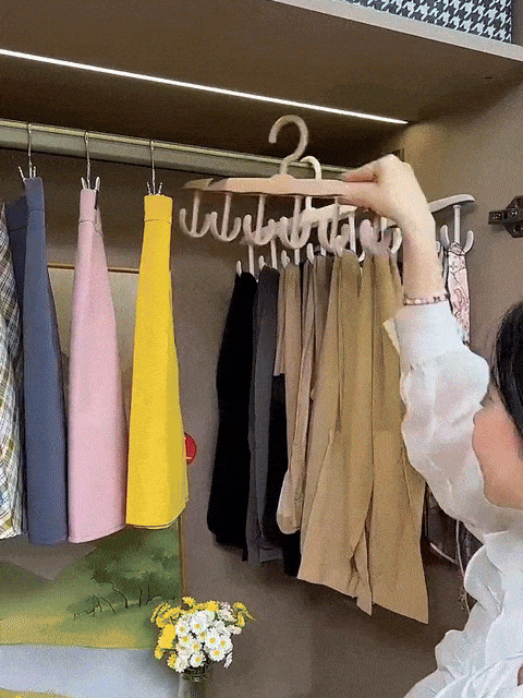 回転式12フック付きハンガー