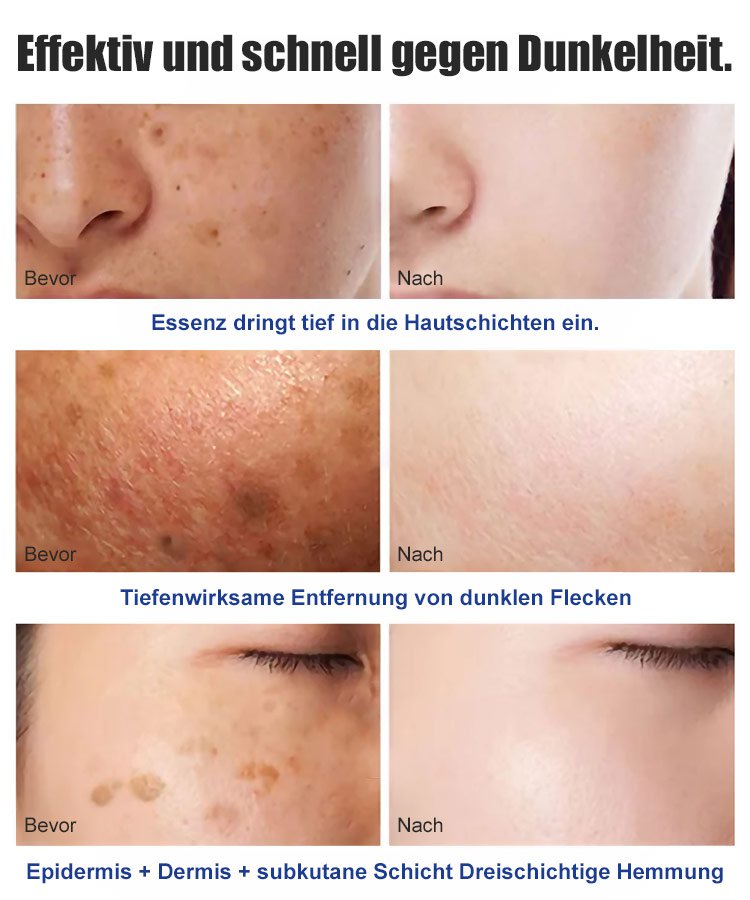 Serum gegen Hautflecken und reparierendes Reinigungsmittel