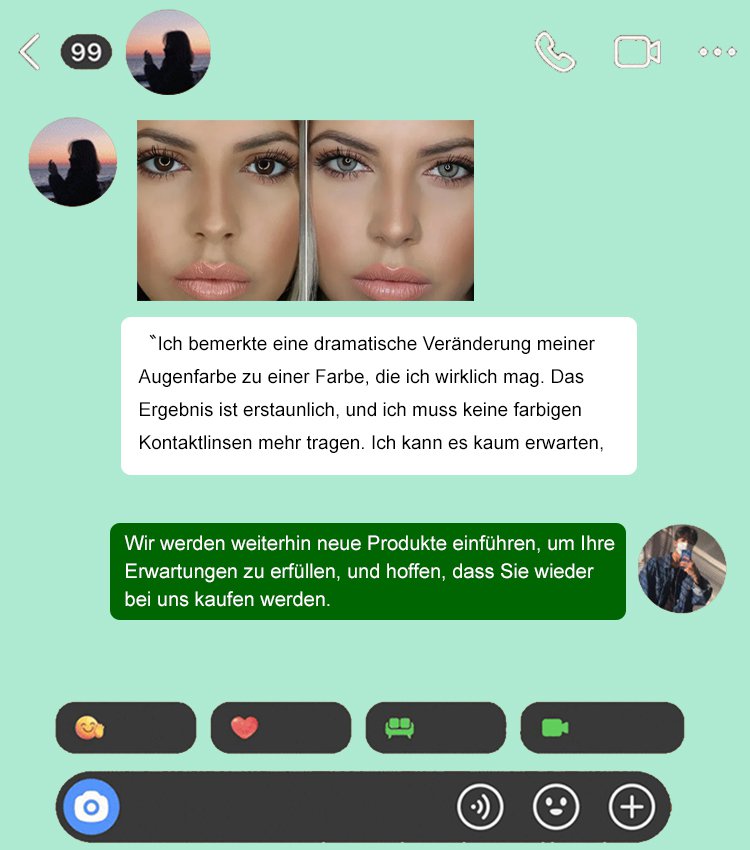 Sofortige korrigierende klare Sicht Farb-Augentropfen