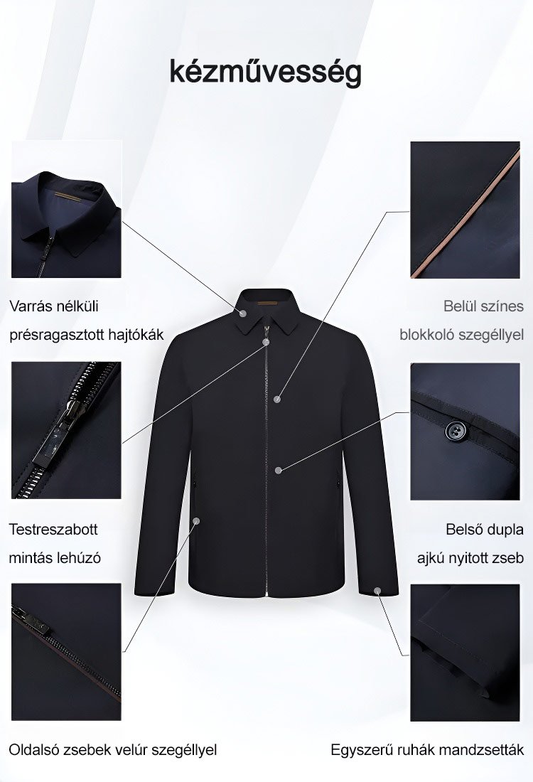 Eredeti férfi dzseki a pultnál