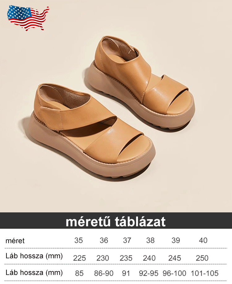 Vintage római tépőzáras szandál