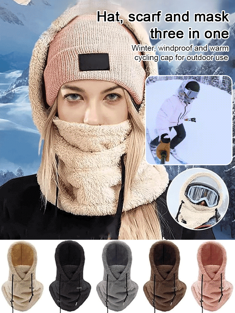 Winter outdoor windproof and warm cycling hat