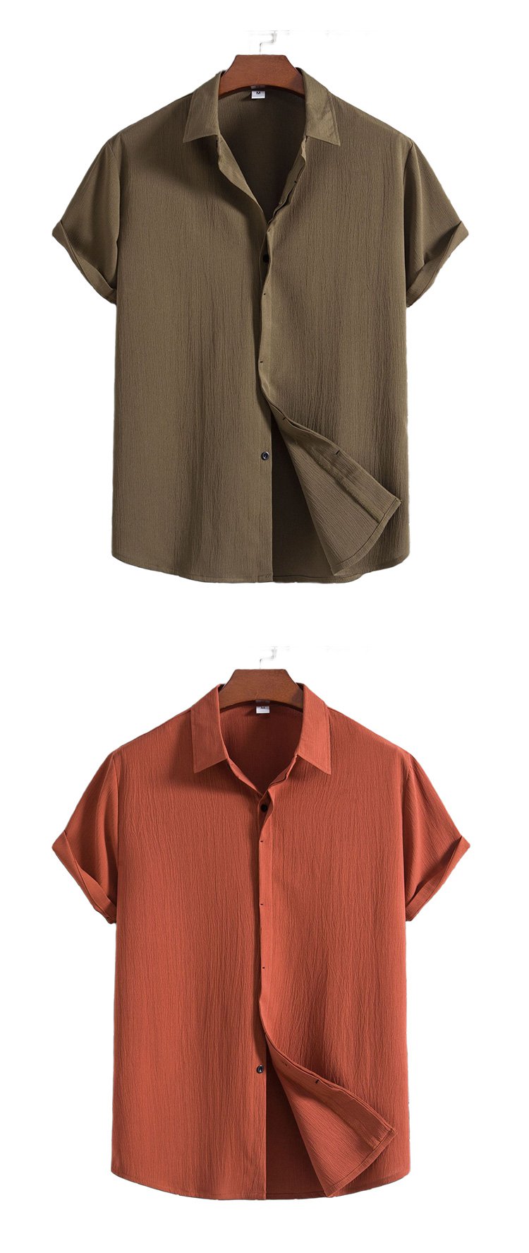 オフィスカジュアルにも使える綿麻シャツ